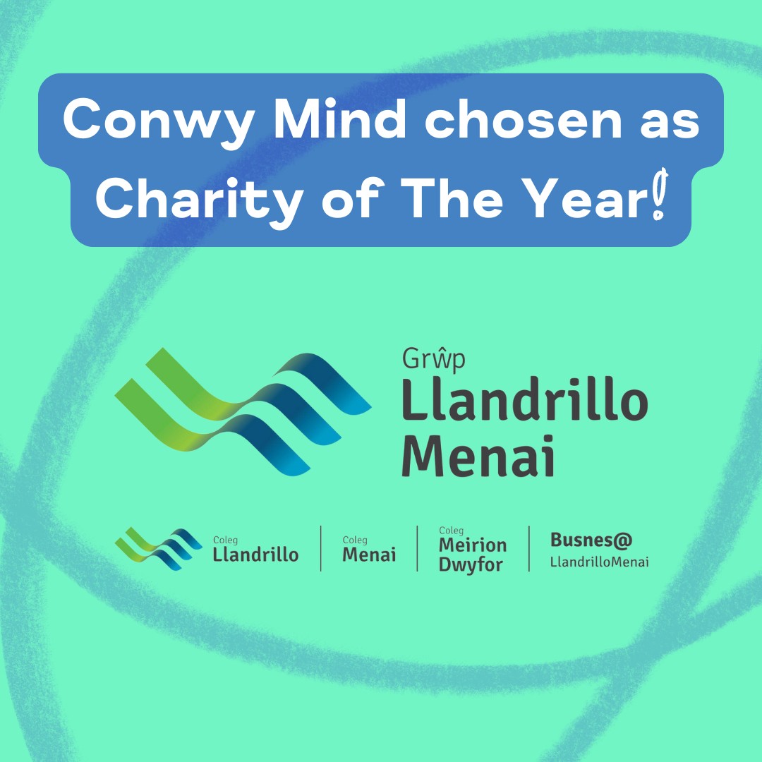 Grŵp Llandrillo Menai choose Conwy Mind as their Charity of The Year!